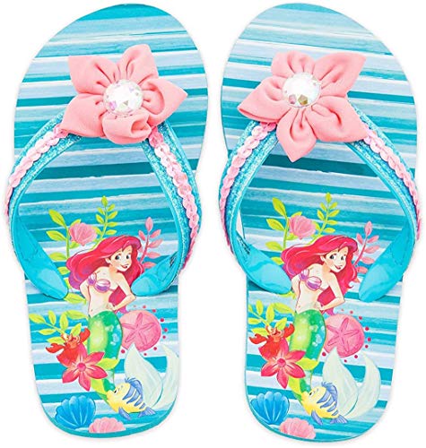 Disney The Little Mermaid Ariel and Flounder Flip Flops for Girls
