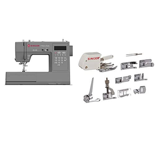 SINGER | HD6700C Electronic Heavy Duty Sewing Machine with 411 Stitch Applications - Sewing Made Easy