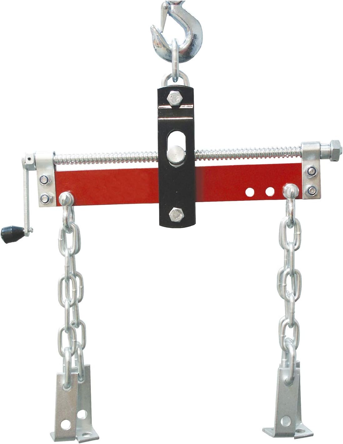 BIG RED T32100 Torin Engine Hoist Shop Crane Accessory: Steel 3 Position Engine Leveler with Adjustable Handle, 3/4 Ton (1,500 lb) Capacity, Red Pack of 2