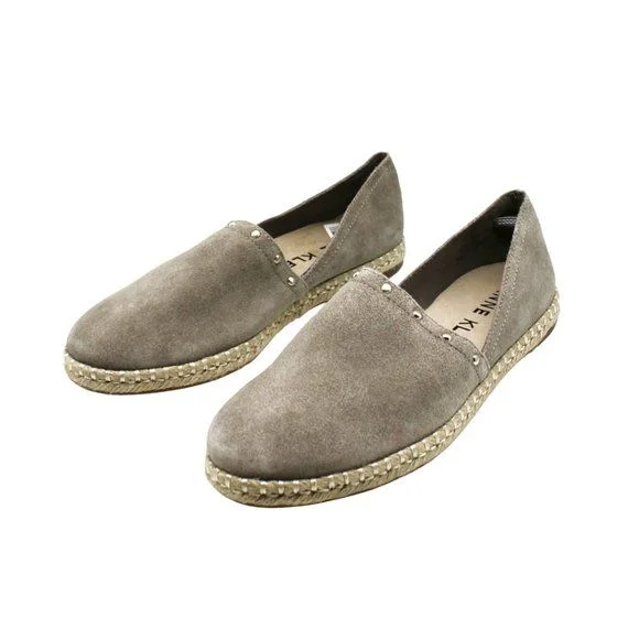 Anne Klein Womens Kaily Espadrille Flats DARK BEIGE