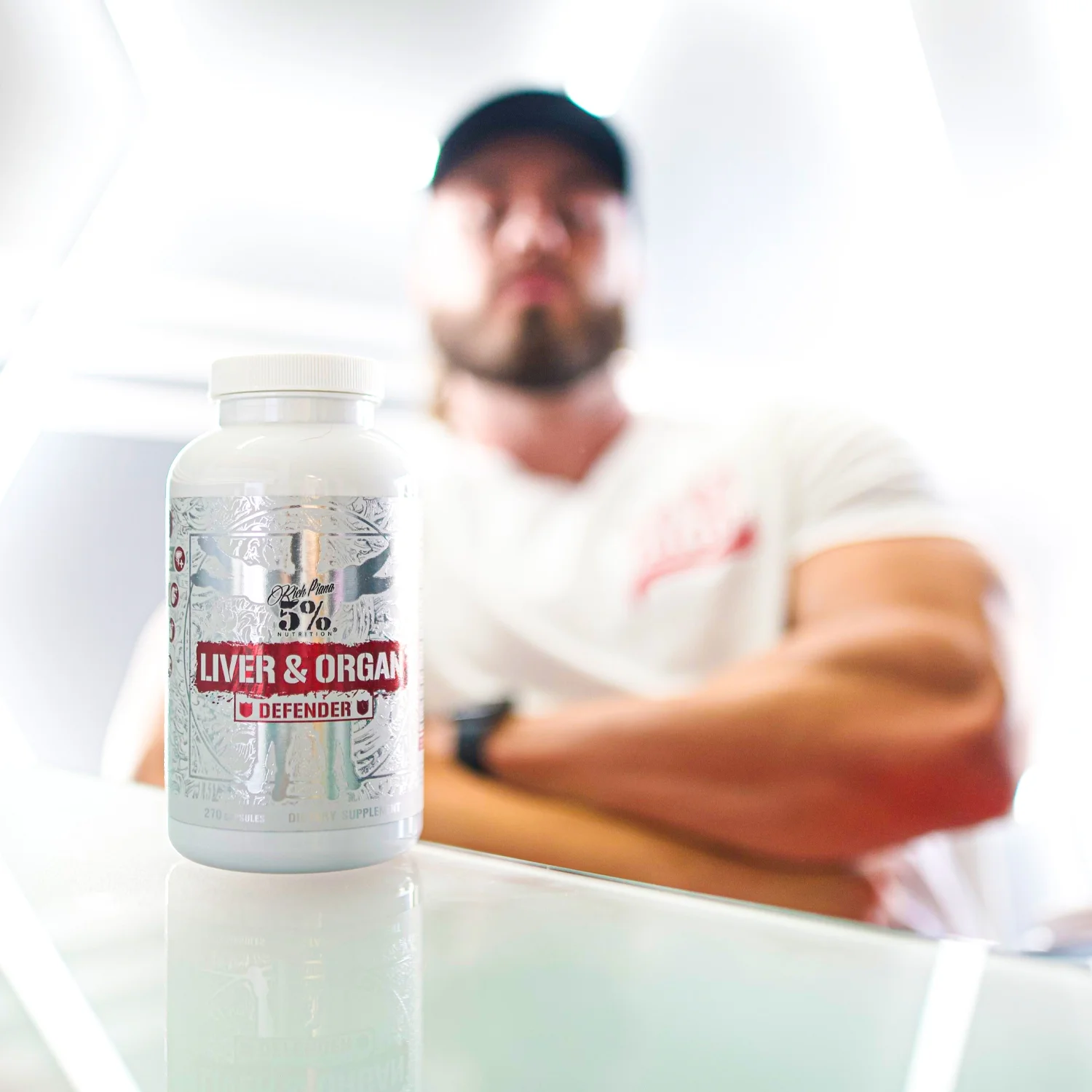 5% Nutrition Rich Piana Liver & Organ Defender Cycle Support Plus NAC | Liver Support, Prostate Supplement, Heart, Kidney, Skin Support | Milk Thistle, Saw Palmetto, Hawthorn Berry (30-90 Servings)