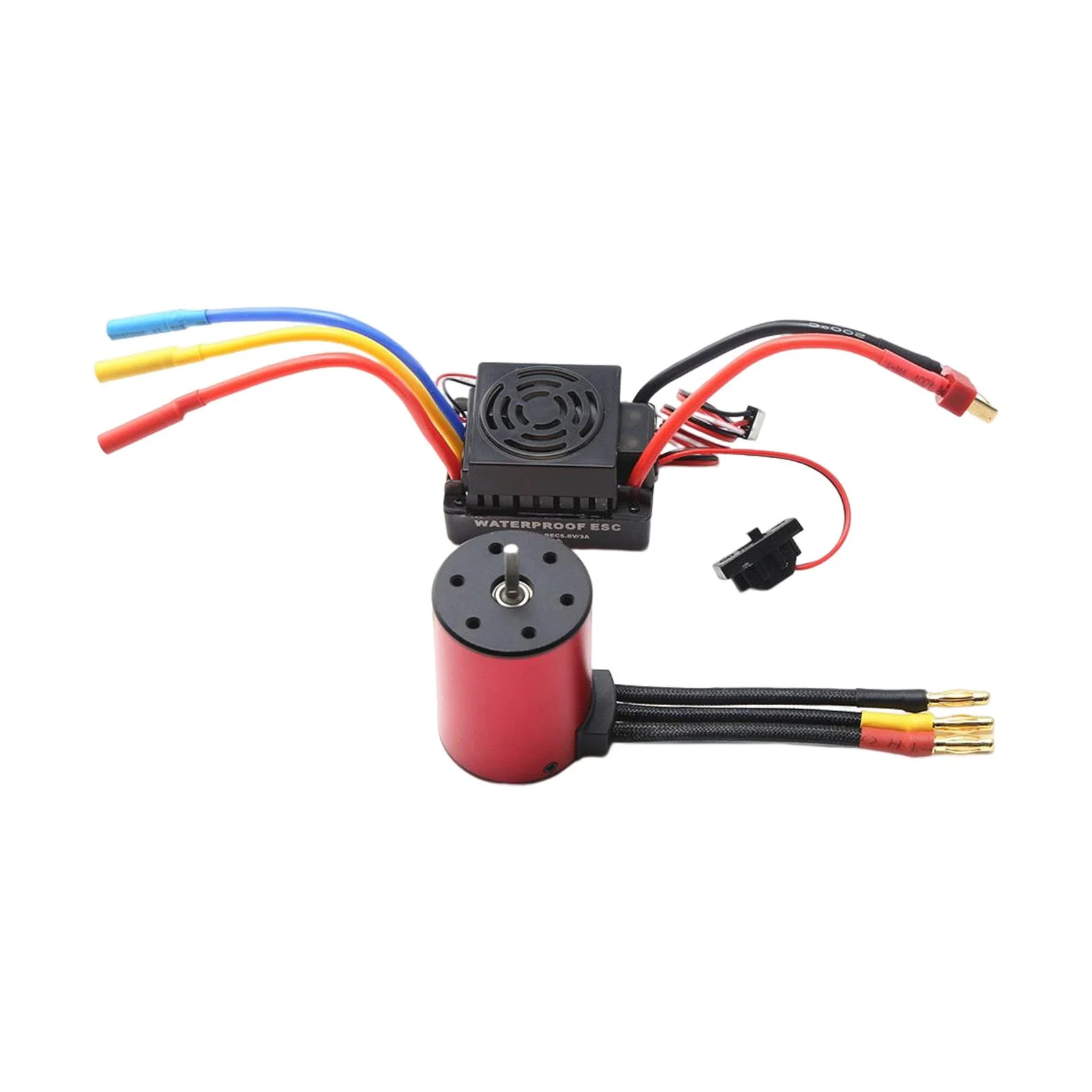 Waterproof Brushless Motor with 60A ESC 50Mmx36mm 4 Poles DIY Brushless Motor & 60A ESC for 1/10 RC Car Crawler Accs Hobby Model Parts 2300kv