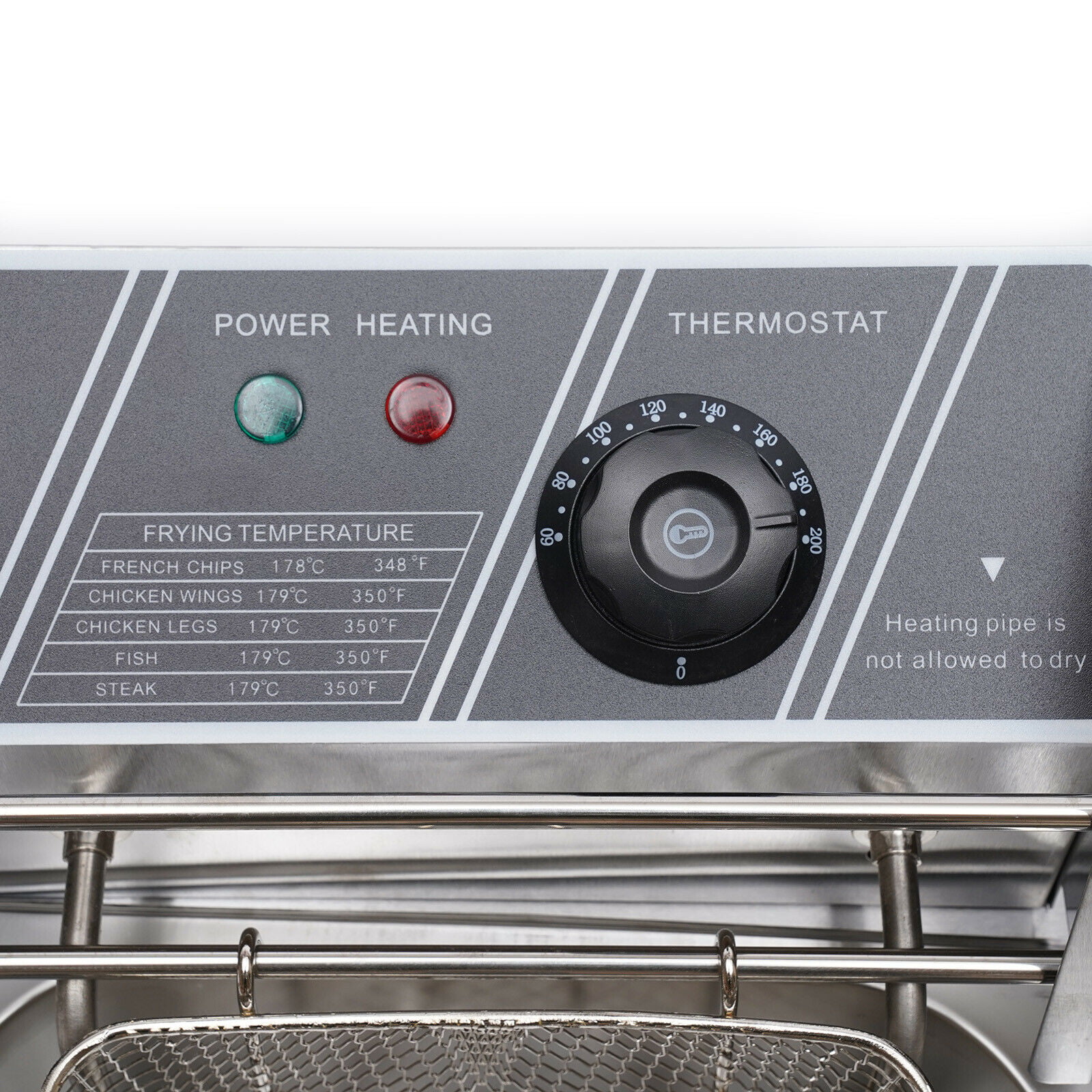 12L Electric Deep Fryer Dual Tank Fry Basket Commercial Restaurant Stainless