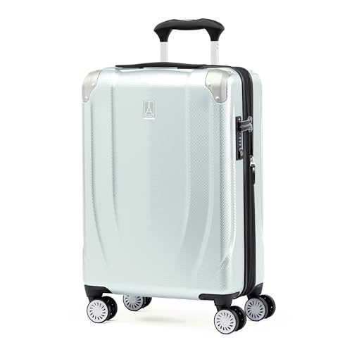 Travelpro Pathways 3 Hardside Expandable Luggage, 8 Spinner Wheels, Lightweight Hard Shell Suitcase, Carry On 21 Inch, Black Knight