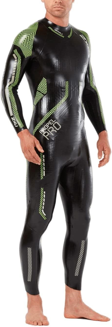 2XU Men's Propel Pro Wetsuit (Black/Green, SM)