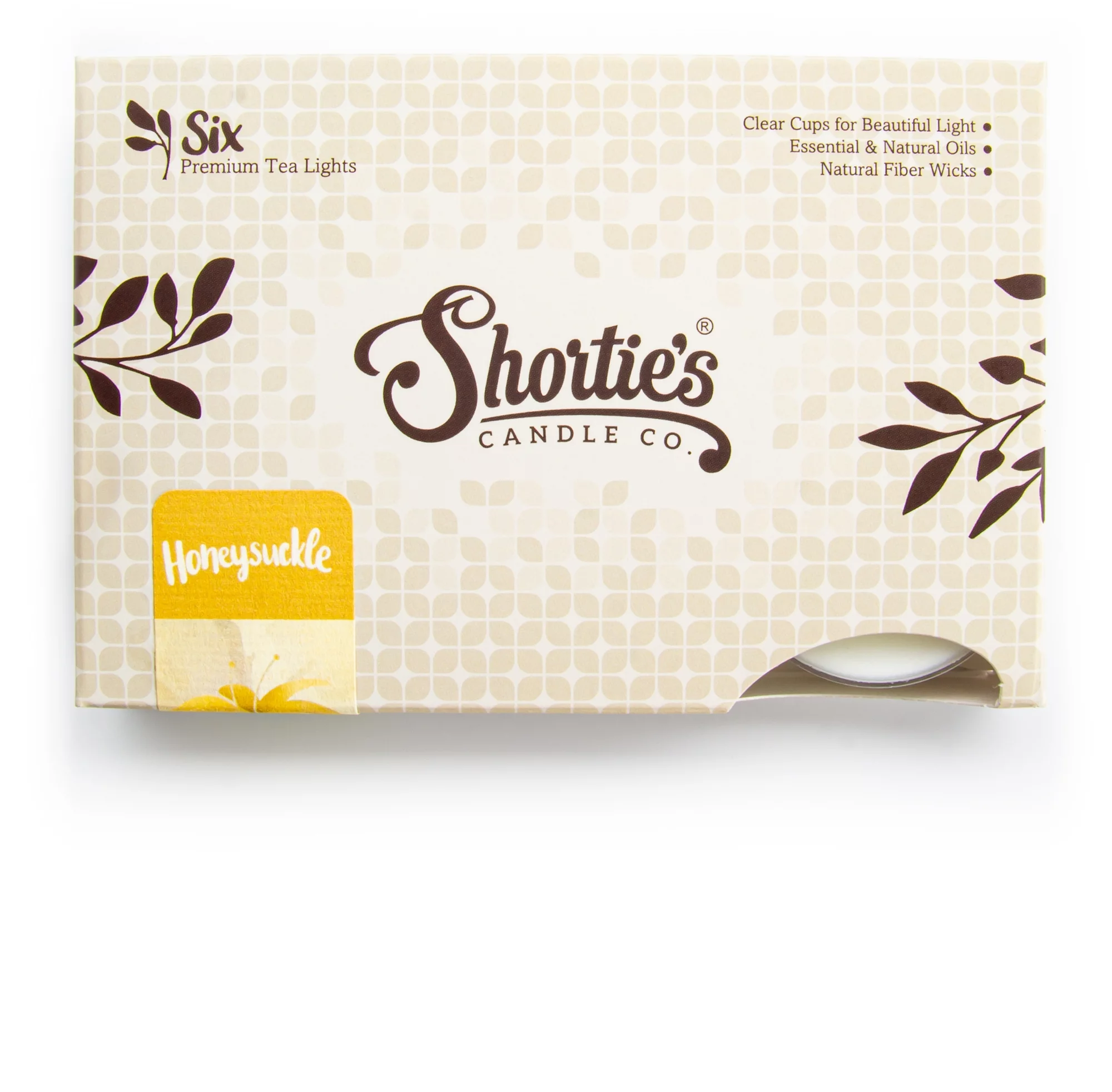 Pure Honeysuckle Tealight Candles Bulk Pack - 24 White Premium Scented Tea Lights - Essential & Natural Oils - Shortie's Candle Company