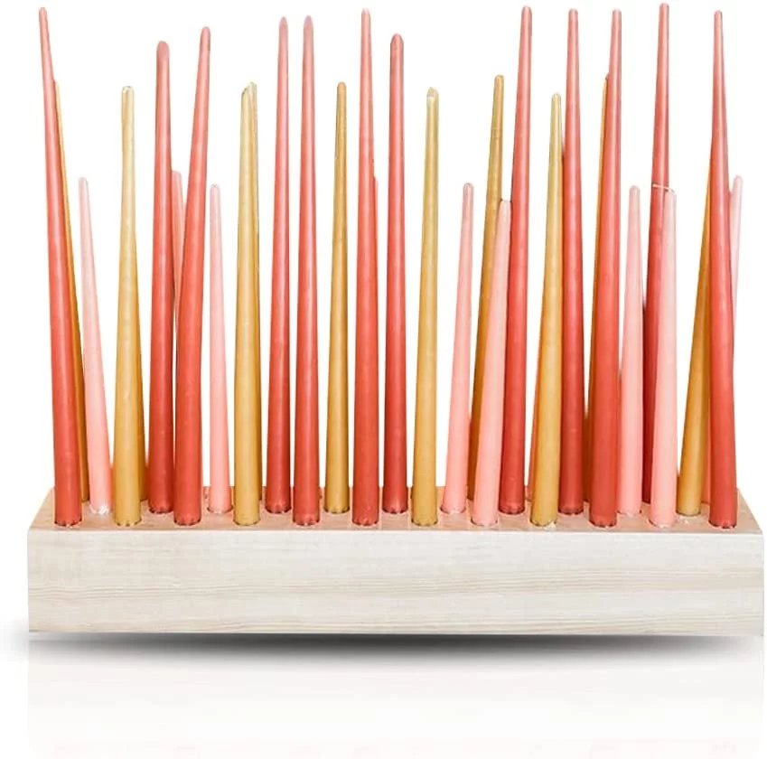 Wood Taper Candle Holder, Giant Wooden Candlestick Holder, Trendy Birthday Candle and Gender Reveal, Wedding Decor, Seasonal and Holiday Celebrations, Large Table Centerpieces, The Luminary Block