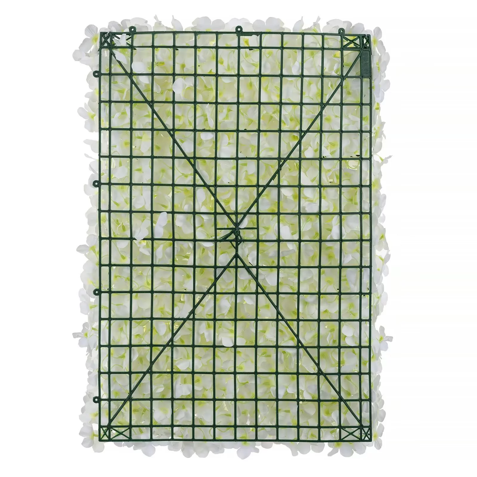 Nuptio Artificial Flower Wall Decor White Silk Hydrangea Floral Wall Panels for Wedding Birthday Party Babyshower Room Backdrop Decoration 6 Pack 24×16