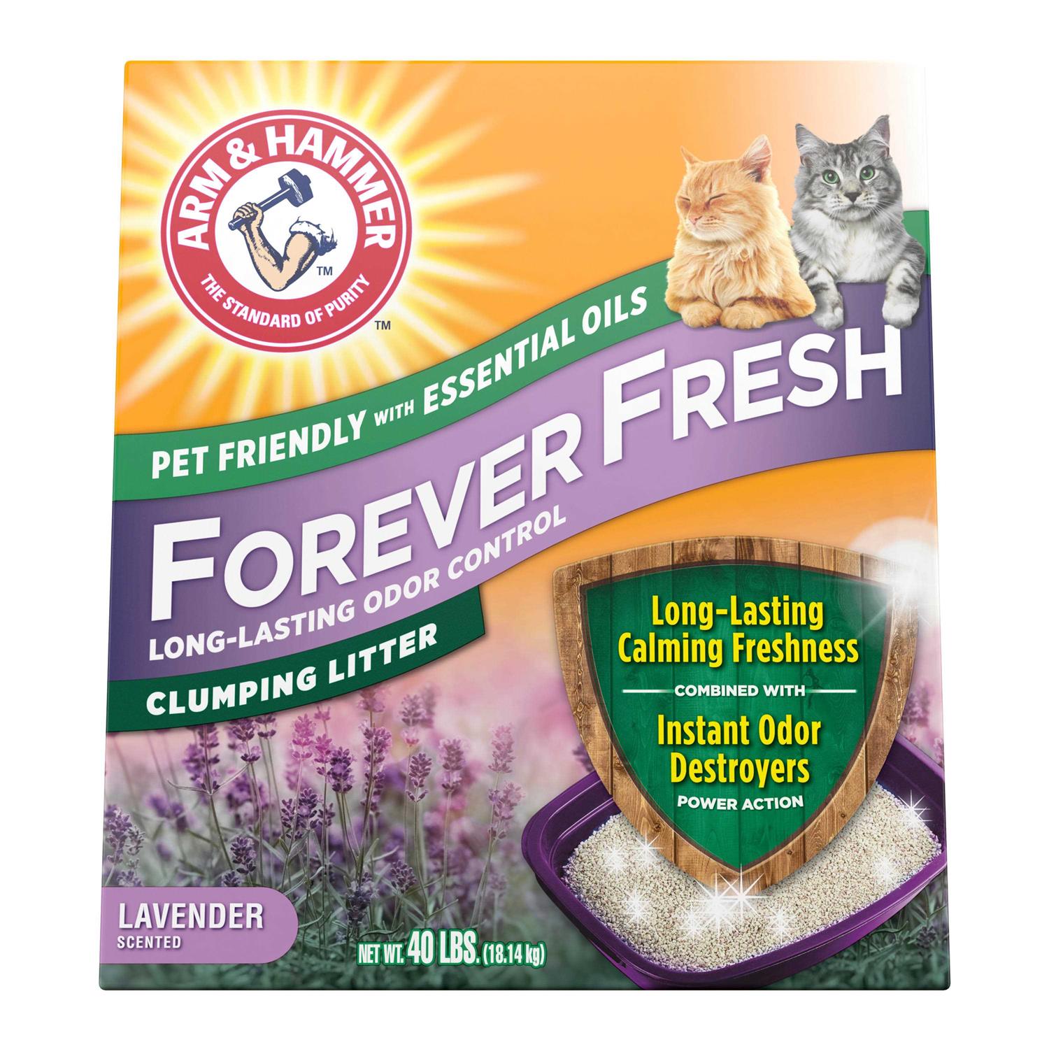 Arm & Hammer Forever Fresh Clumping Cat Litter Lavender - Pet Supplies online store
