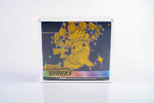 Premium ETB Magnetic Acrylic Display Case - Compatible with Pokemon Elite Trainer Box