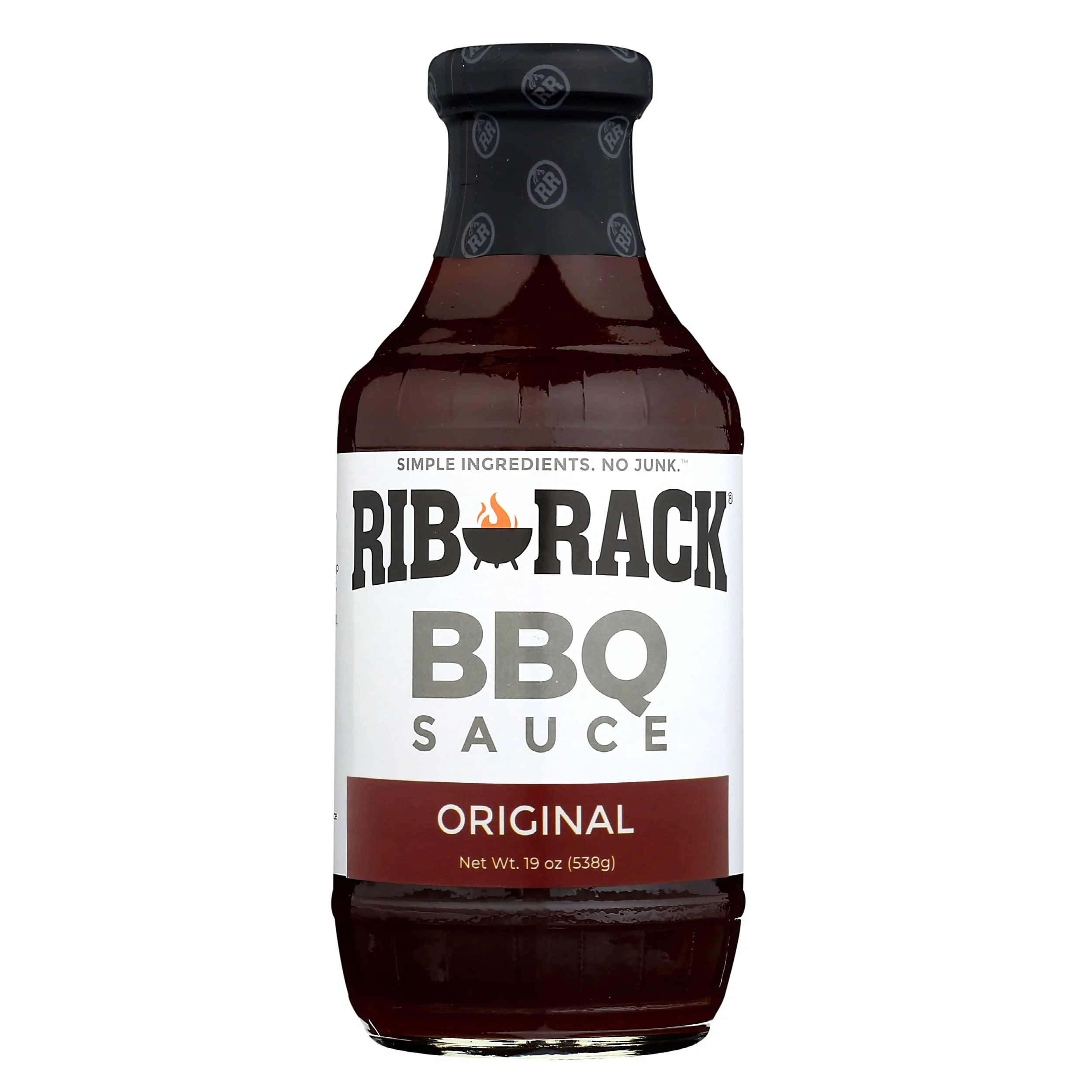 Rib Rack Original BBQ Sauce, 19 Ounce (Pack of 6)