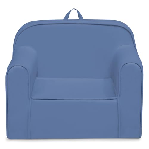 Delta Children Personalized Cozee Chair - Customize with Name – Foam Kids Chair for Ages 18 Months and Up, Hot Pink