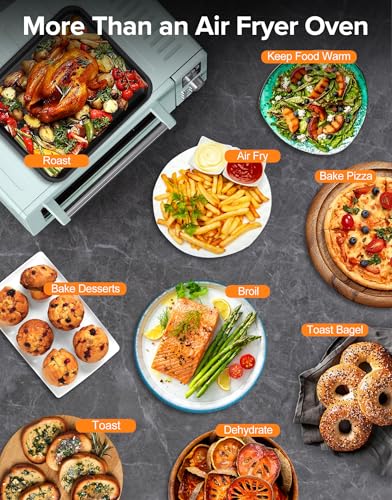 Nuwave Bravo Pro Smart 21QT Toaster Oven Air Fryer Combo, Convection Oven Countertop, 10 functions all in 1, with even & quick crisp technology, 50-450°F, 1800W, Stainless Steel