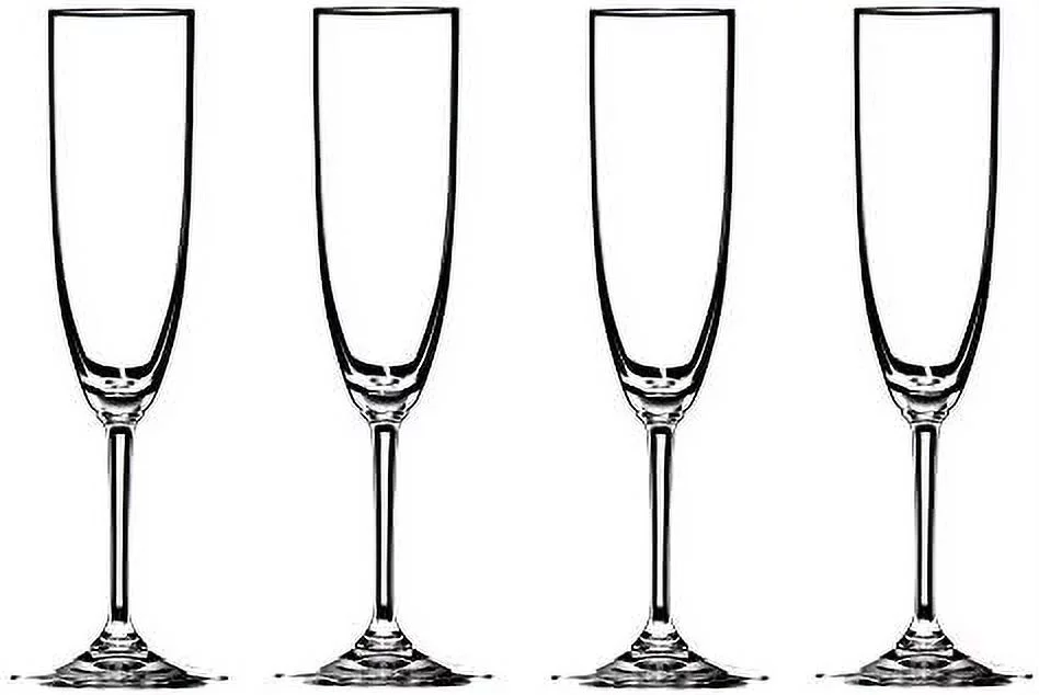 Vinum Crystal Champagne Flute, Set Of 4