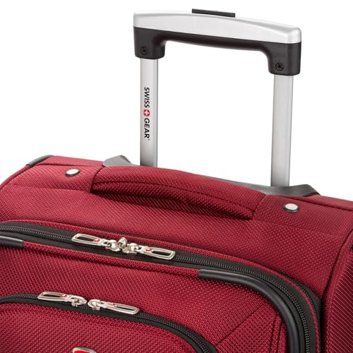 SwissGear Sion Softside Expandable Luggage, Black, Checked-Large 29-Inch