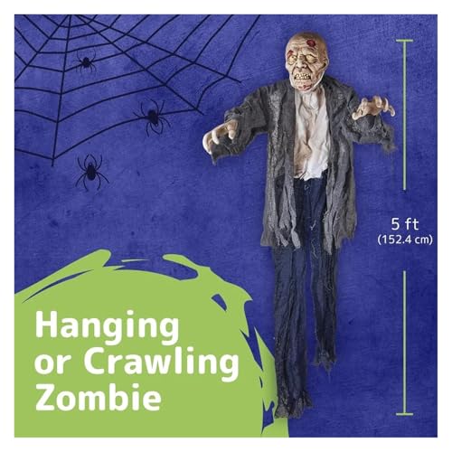 Holiday Decoration Halloween Hanging Zombie and Groundbreaker Decoration for The Best Halloween Decorations Zombie Outdoor Prop with Flowing Robe Halloween Decorations