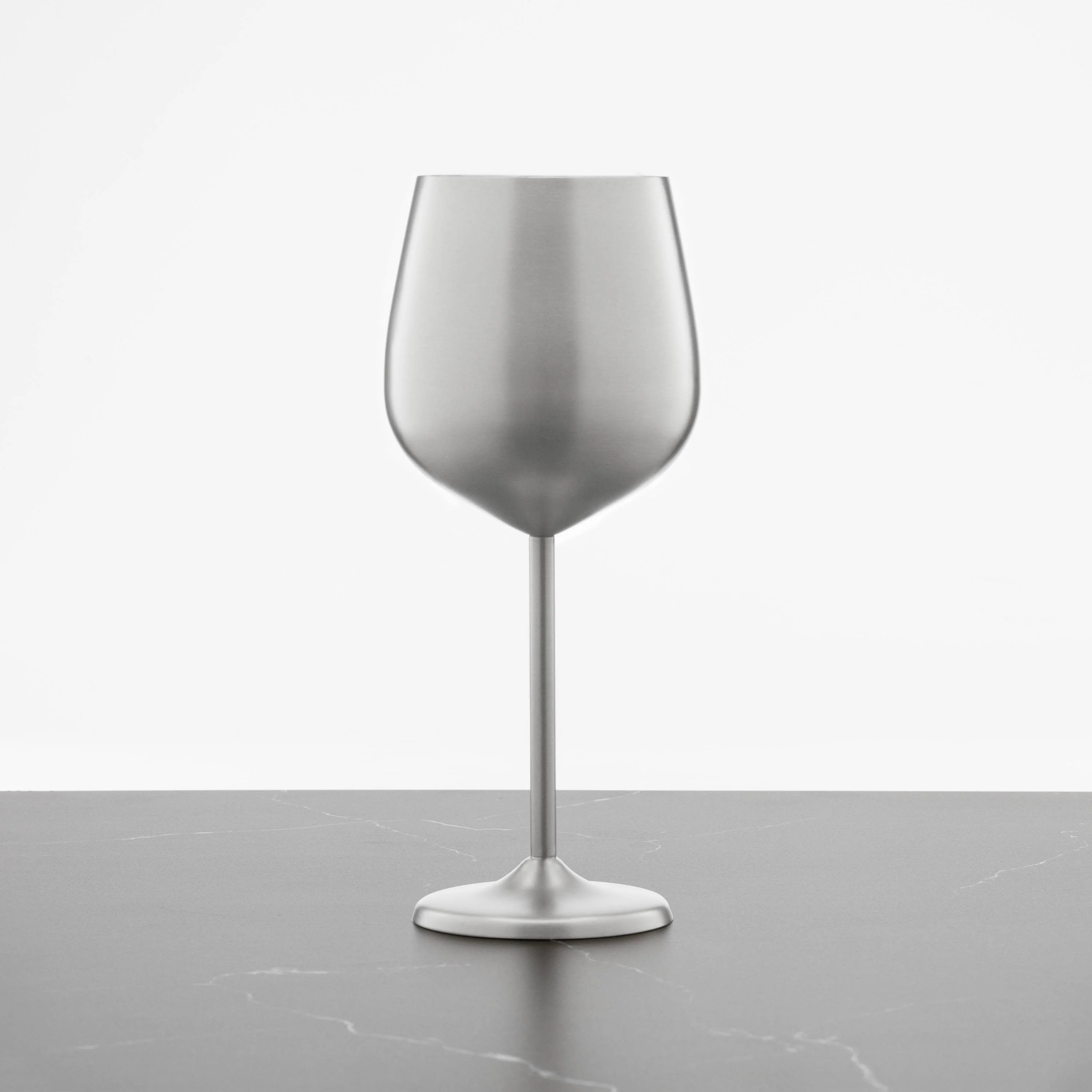 Cambridge Set of 4, 18 Ounce All Purpose Single Wall Stainless Wine Glass