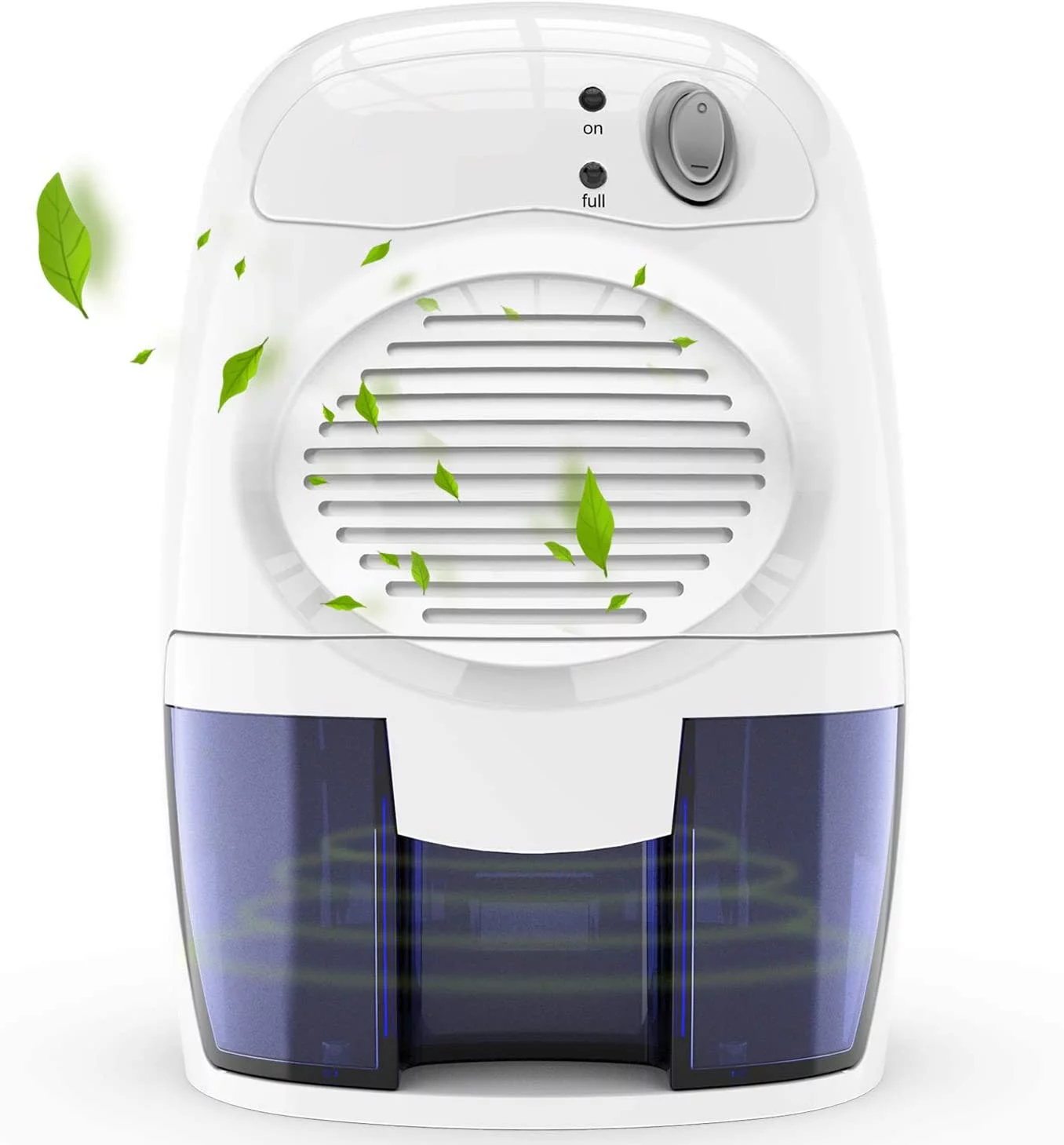 Electric Upgraded Dehumidifier for Home, 2000 Cubic Feet (195 sq ft) Portable and Compact 500ml (16 oz) Capacity Quiet Small Dehumidifiers for Basements, Bedroom, Bathroom, RV, Closet, Auto Shut Off