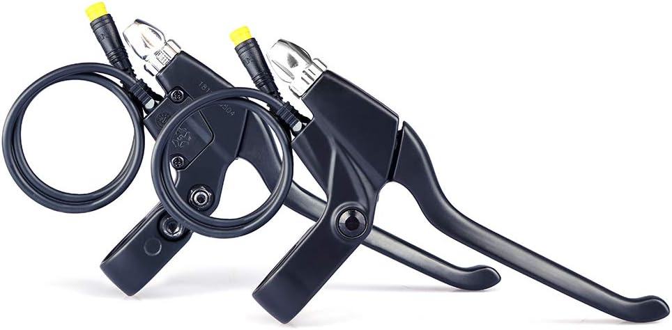 BAFANG Brake Levers for Electric Bike : Compatible with 8fun BBS01 BBS02 BBSHD Mid Drive Motor & Hub Motor, Brake Parts for eBike Conversion Kit to Cut Off Power (One Pair)