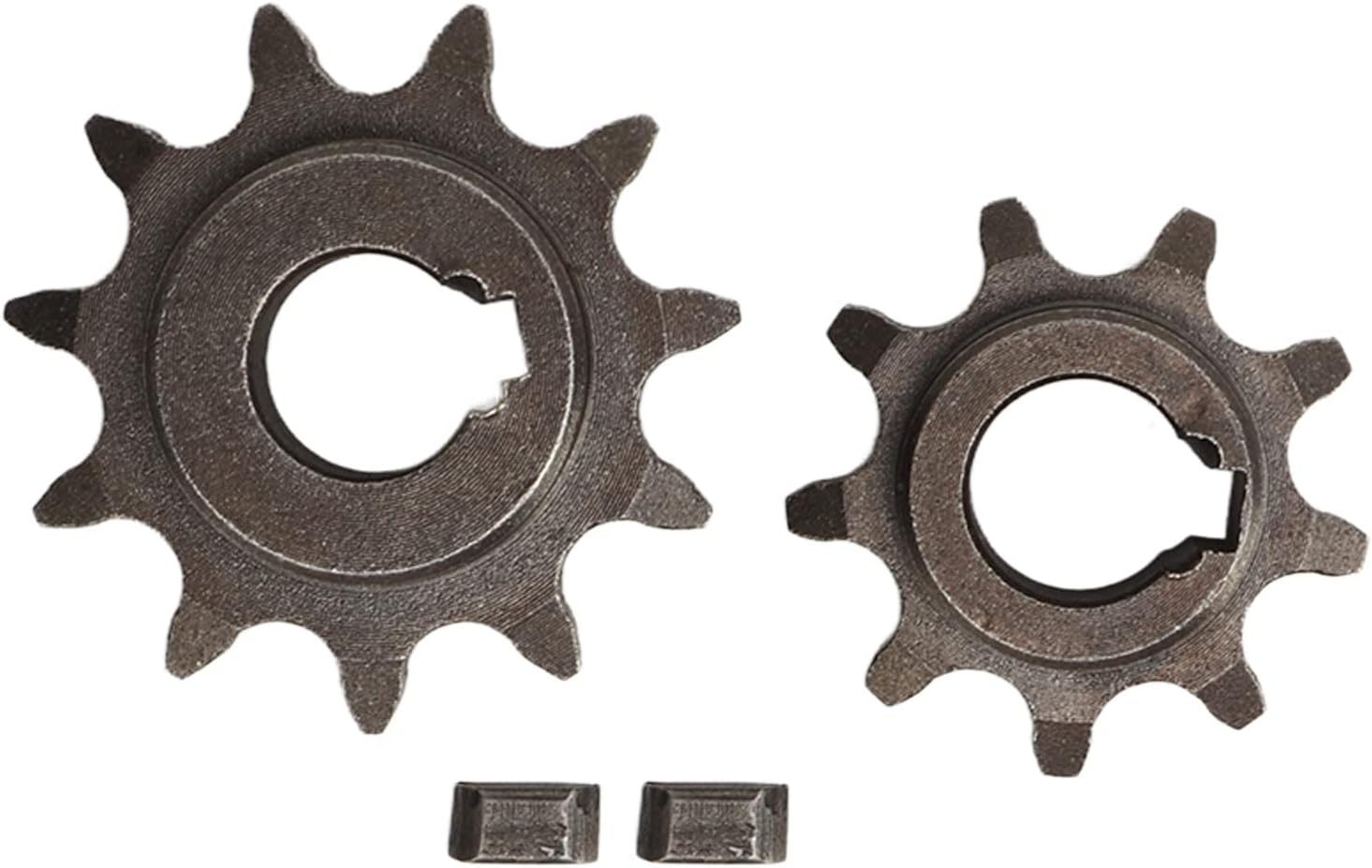 Front Rear Motor Gear Kit, Carbon Steel 9 Teeth 11 Teeth Gear Set for Bicycle Chain Ordinary Motor Gear 06B Chain