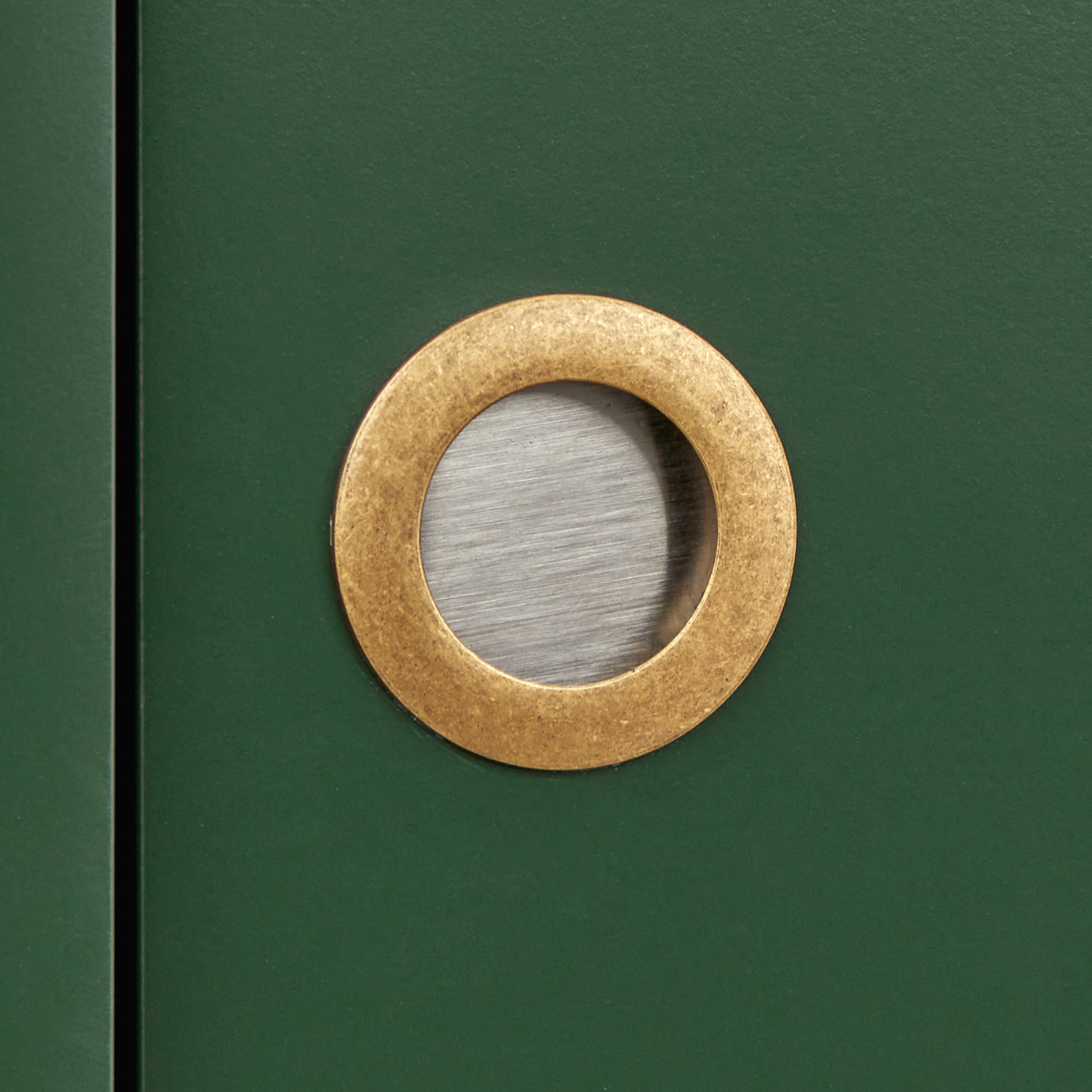 Simple Living  Margo Mid-Century Modern Wood TV Stand Green Painted