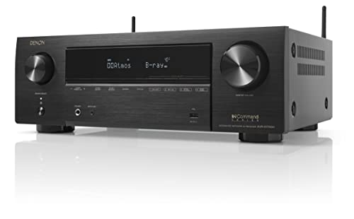Denon AVR-X1700H 7.2 Channel AV Receiver - 80W/Channel, Advanced 8K HDMI Video w/eARC, Dolby Atmos, DTS:X, Built-in HEOS, Amazon Alexa Voice Control