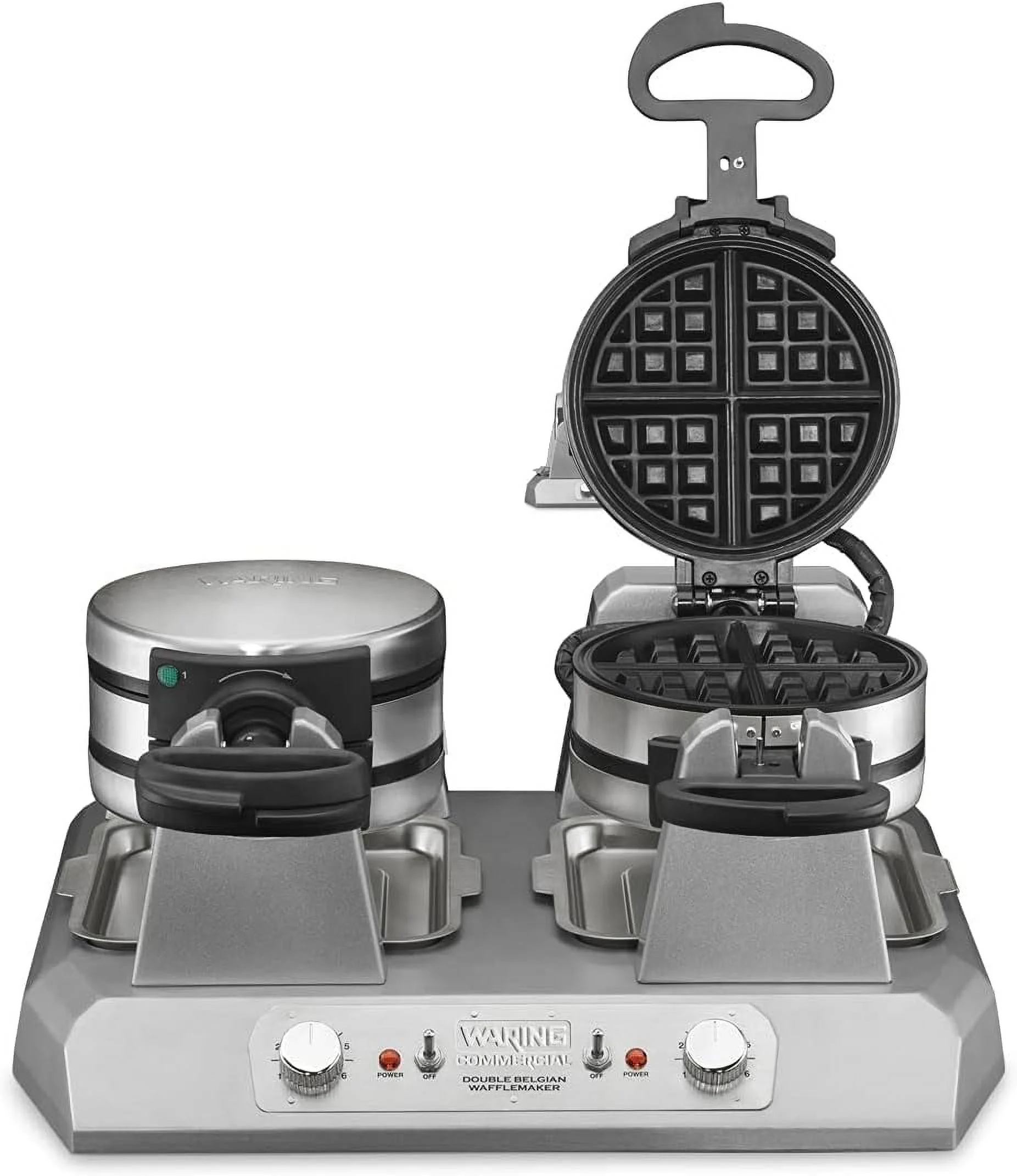 WW300BX Double Side By Side Belgian Waffle Maker, Coated Non Stick Cooking Plates, Produces 75 Waffles Per Hour,208V, 2700W, 6-15 Phase Plug