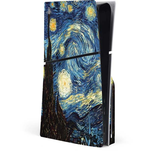 Skinit Decal Gaming Skin Compatible with PS5 Slim Disk Console - Officially Licensed Green Wheat Fields by Vincent Van Gogh Design