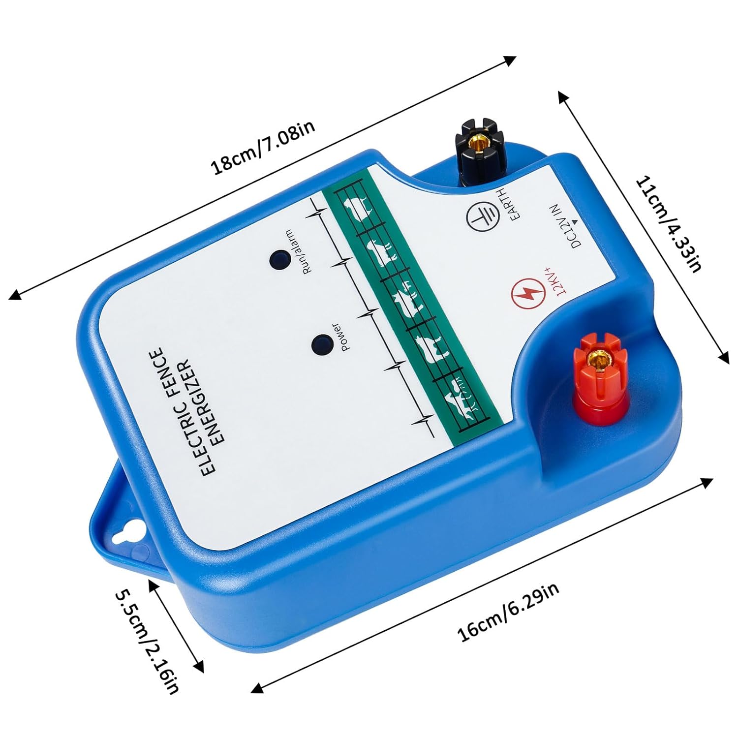 Electric Fence Energizer for Livestock - ，Electric Fence Charger ≤3 Joule for Containing Keep Pets Livestock and Preventing Wild Animals Intruding