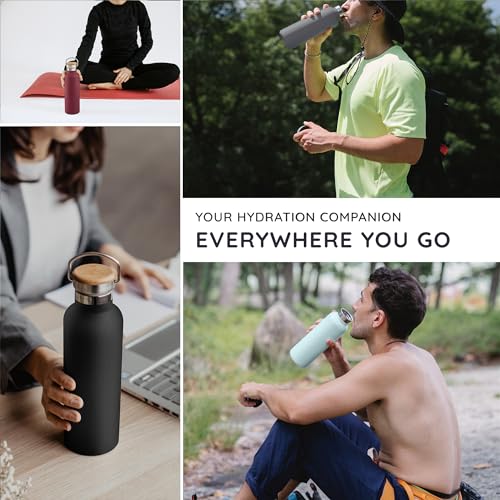 Bambaw 32 oz Water Bottle | Insulated Water Bottles | Water Bottle Stainless Steel | Insulated Travel Water Bottle | Insulated Water Bottle | Stainless Steel Water Bottles | 1 Liter Water Bottles