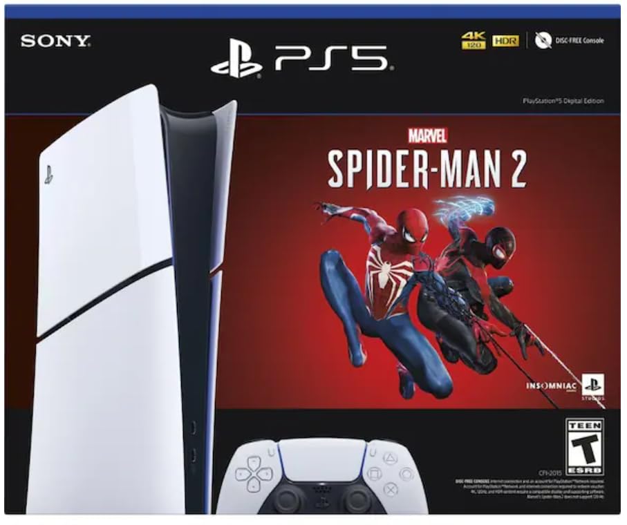 PlayStation 5 Digital Edition – Marvel’s Spider-Man 2 Bundle (Slim)