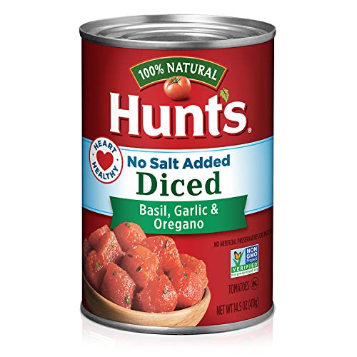 Hunt's Crushed Tomatoes No Salt Added, Keto Friendly, 28 oz (Pack of 6)