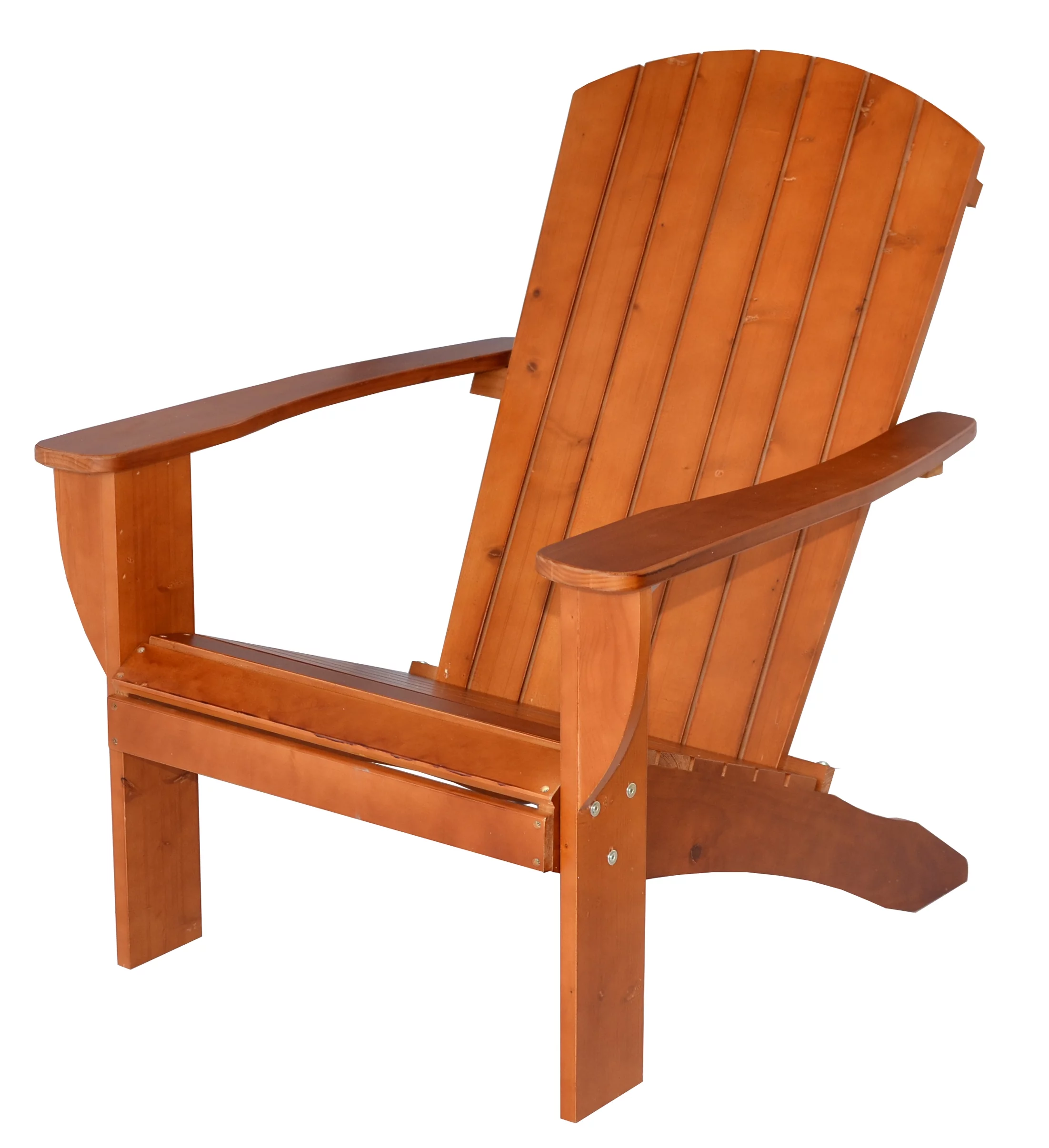 RSI    Riverstone Solid Cedar Adirondack Extra Wide Chair with build in bottle opener &  matching folding table   - Redwood