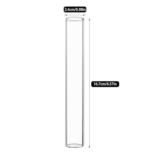 XXXFLOWER Glass Propagation Stations Accessories Glass Test Tubes Tiered Planters Wall Terrarium for Home Office Plant Hanger Flower Vases Wall Decor Hydroponic Cuttings (4 Tube Vases) Clear