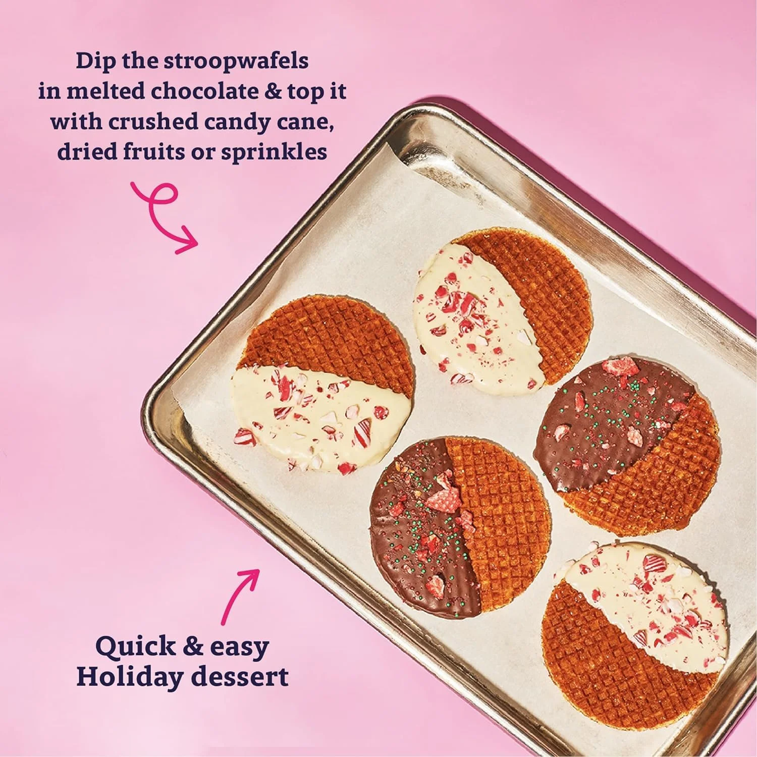 Belgian Boys Authentic Dutch Caramel Stroopwafels 11 oz 8-Count - Pack of 2