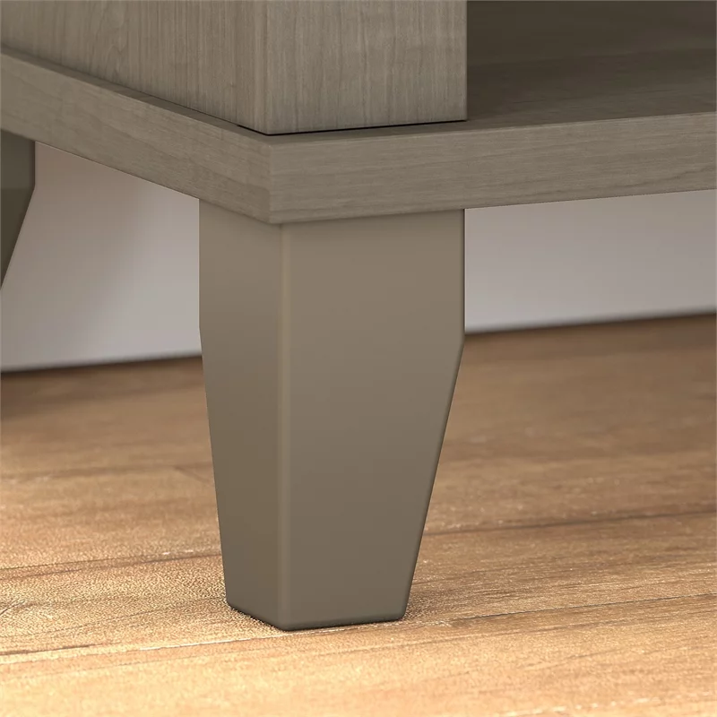 Scranton & Co Furniture Somerset 5 Shelf Bookcase in Ash Gray