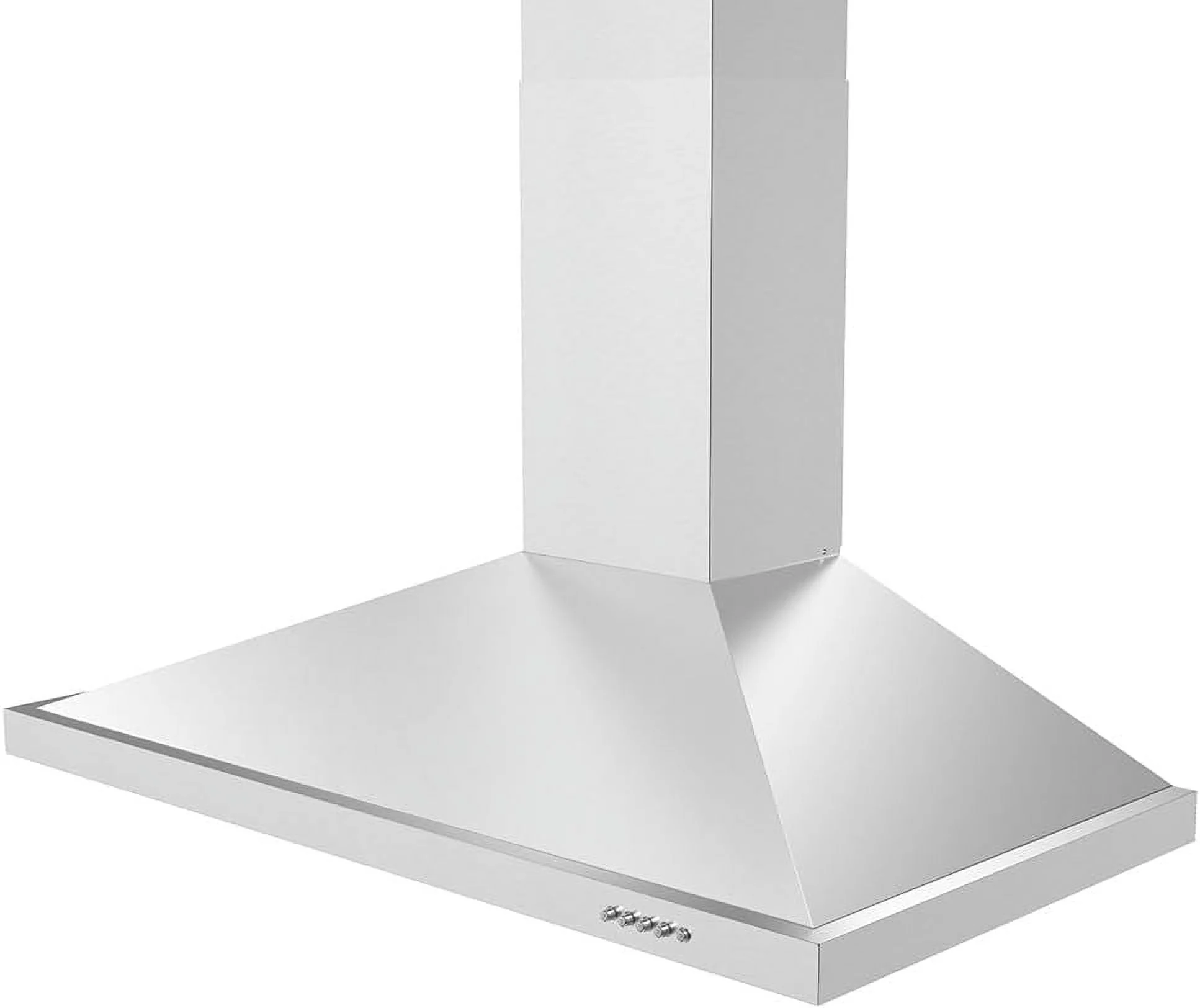 Streamline 36 in. Vicolo Ductless Wall Mount Range Hood in Brushed Stainless Steel with Baffle Filters, Push Button Control, LED Light