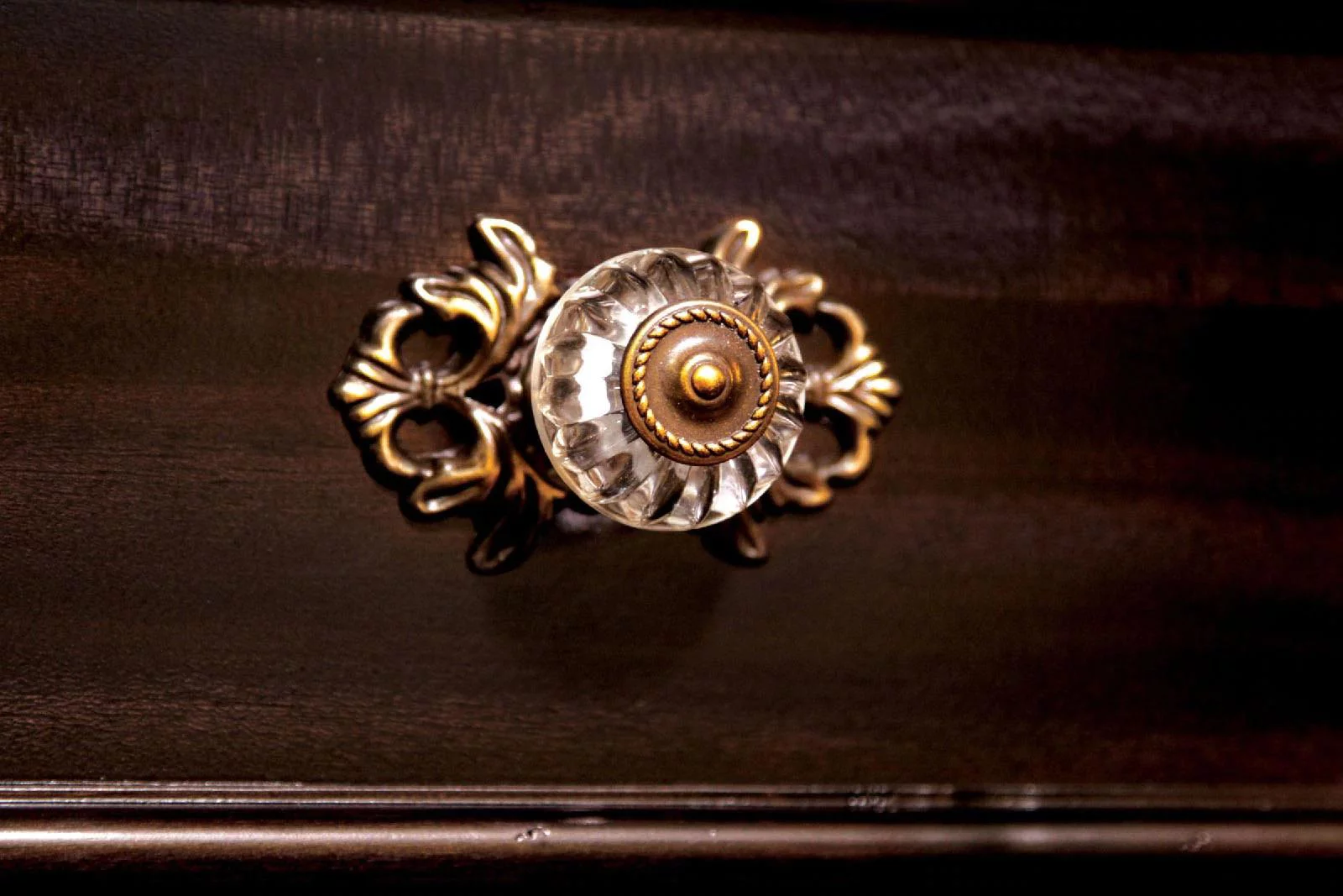 Traditional Dark Walnut Solid Wood King Bedroom Set 3pcs FOA CM7129-EK Syracuse