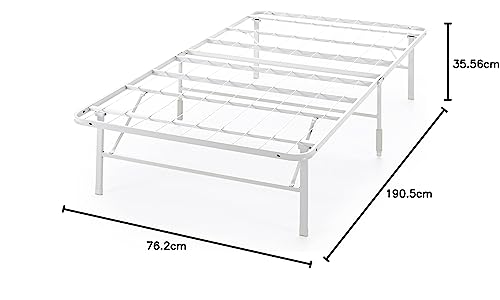 ZINUS Rumi 14in Full Metal Bed Frame, Quick Assembly SmartBase® Mattress Foundation, Heavy Duty Sturdy Steel with No Box Spring Needed, Eco-Friendly Packaging, Black