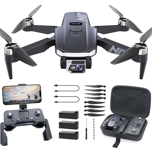 N11 PRO GPS Drone with Camera for Adults 4K UHD, 90 Min Long Flight Time, Long Control Range, Auto Return, Follow Me, Brushless Motor, 5G FPV RC Quadcopter for Beginners