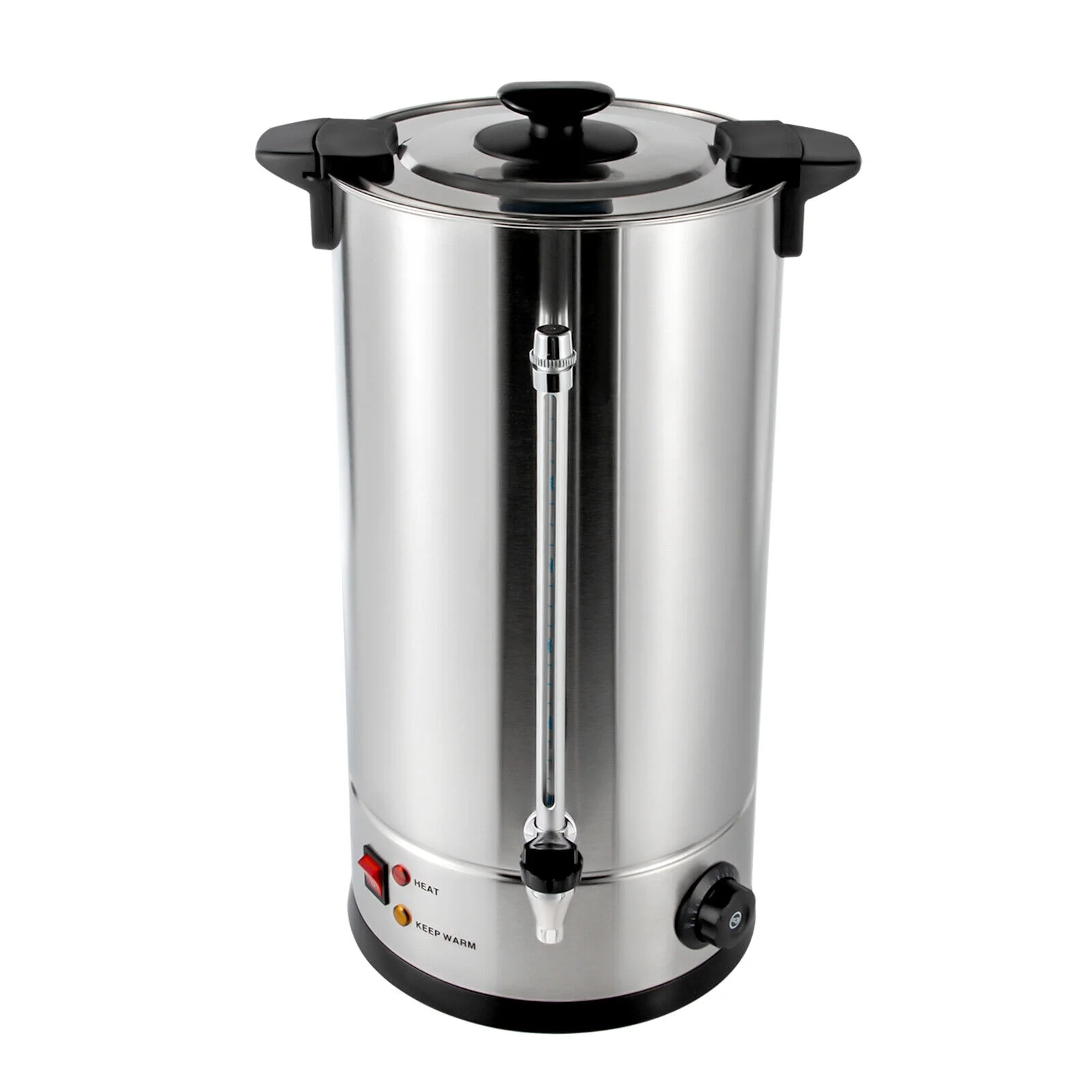 Miumaeov 20L Catering Hot Water Boiler Commercial Coffee Urn Stainless Steel Thermostable