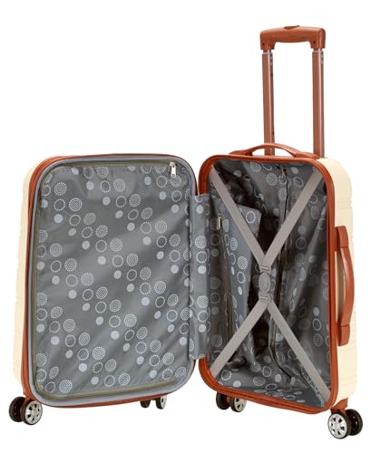 Rockland Melbourne Hardside Expandable Luggage with Spinner Wheels, Lavender, Carry-On 20