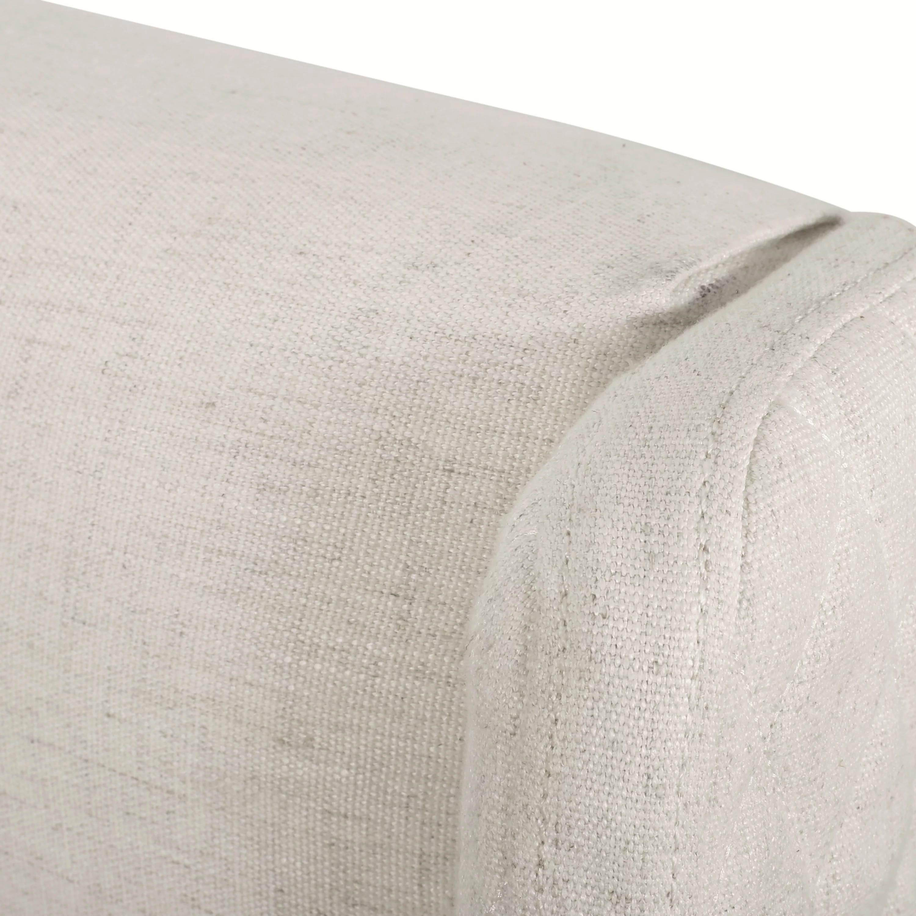 Noble House Ashley Full/Queen Wingback Tufted Beige Fabric Headboard