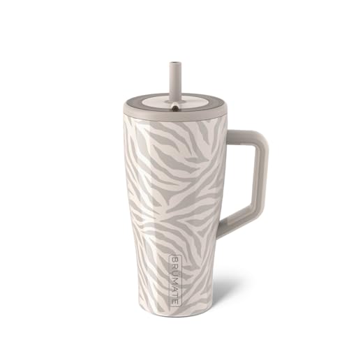 BrüMate Era 40 oz Tumbler with Handle and Straw | 100% Leakproof Insulated Tumbler with Lid and Straw | Made of Stainless Steel | Cup Holder Friendly Base | 40oz (Nightfall Blue)