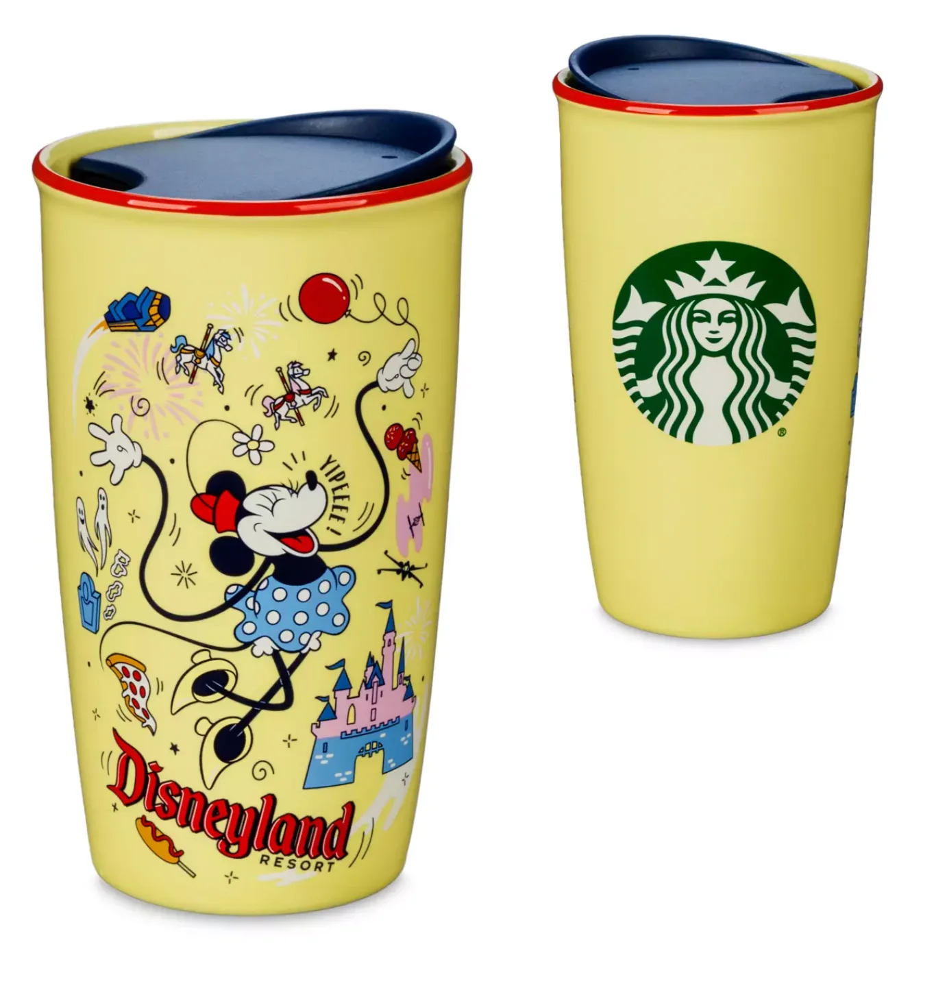 Disney Parks Disneyland Resort Minnie Porcelain Starbucks Tumbler New