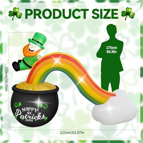 Kalolary 10FT Christmas Inflatables Outdoor Decorations, Candy Castle Inflatable with Santa, Nutcracker Inflatable Blow Up Decoration with LED Lights for Yard, Lawn, Garden Decor