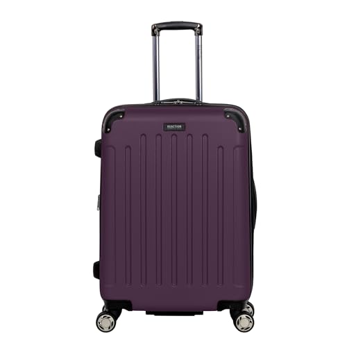 Kenneth Cole REACTION Renegade Luggage Expandable 8-Wheel Spinner Lightweight Hardside Suitcase, Navy Blue, 20-Inch Carry On