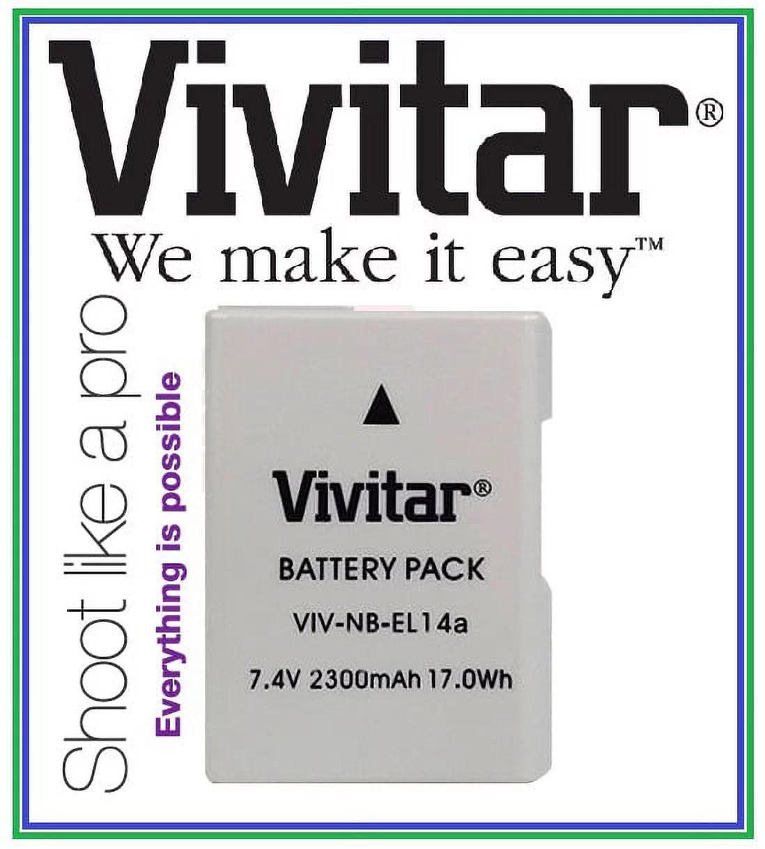 Super Hi EN-EL14a Li-Ion Battery With Dual Volt Charger For Nikon D3400 D5600
