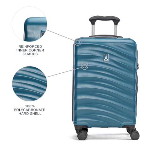 Travelpro Maxlite Air V2 Hardside Expandable Carry on Luggage, 8 Spinner Wheels, Lightweight Hard Shell Suitcase, TSA lock, Black, Carry On 21-Inch