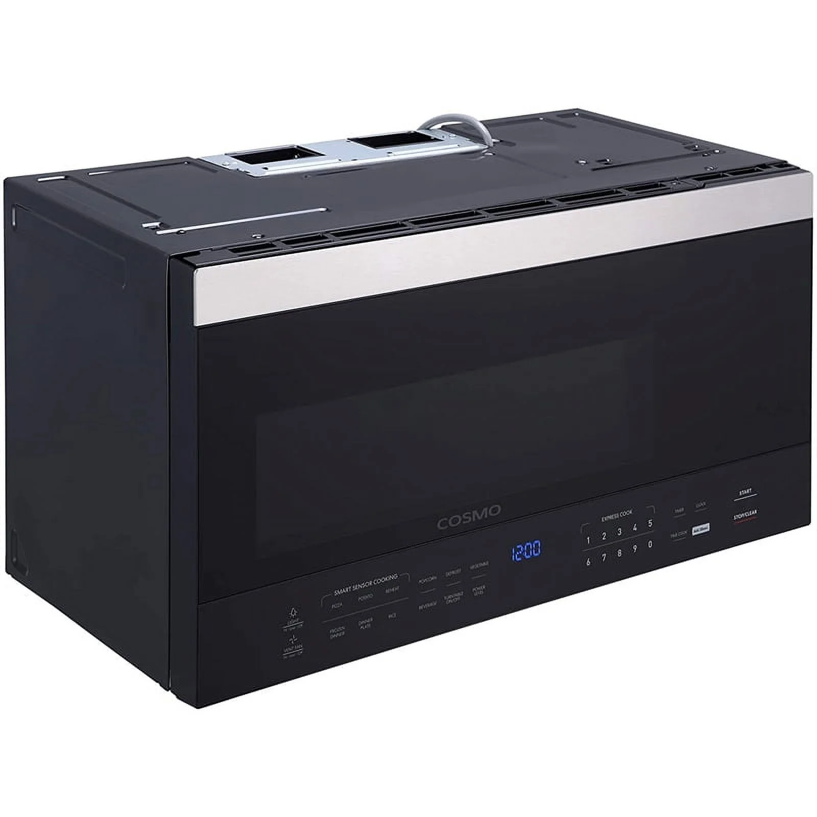 Cosmo 30 in. Drop-In Electric Ceramic Glass Cooktop & Microwave w/ Vent Fan Set